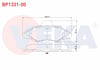 FREN BALATA ON FORD ESCORT VI 1.3 1992-1995 / ESCORT VI 1.6i 1992-1995 / ESCORT VI 1.4 1992-1995