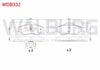 FREN BALATA ON FORD FIESTA IV 1.25i 16v 1996-2002/ FIESTA IV 1.4i 16v 1996-2002 / FIESTA IV 1.3i 1996-2002