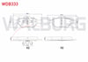 FREN BALATA ON FORD FIESTA V 1.4 TDCI 2001-2008/ 1.6 TDCI 2001-2008/ 1.25i 2001-2008/ 1.4i 16v 2001-2008/ FIESTA IV 1.25i 16v 1996-2002/ 1.4i 16v 1996-2002/ FORD KA 1.2 1996-2008/ KA 1.3 1996-2008
