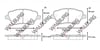 FREN BALATA ON FORD TOURNEO COURIER 1.5 TDCI 17.50mm 2014- 1860476 1848532 AY11 2K021 CA