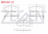 FREN BALATA ON IKAZLI CHEVROLET CAPTIVA (C100) 2.0 D 2006-2012 / CAPTIVA (C140) 2.0 D 2012-2014 / OPEL ANTARA 2.0 CDTI A-T 2007-