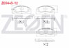 FREN BALATA ON IKAZLI CHEVROLET REZZO (U100) 1.6i 2000-2008 / CHEVROLET REZZO (U100) 2.0i 2000-2008 / DAEWOO LEGANZA (KLAV) 2.0i 1997-2002