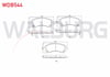 FREN BALATA ON IKAZLI ISUZU D-MAX (8DH) 2.5 D - 2.5 DITD - 3.0 D 2009-