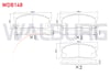 FREN BALATA ON IKAZLI KIA BESTA 2.2 D 1993-2003 / MAZDA E 2200 (SR2) 2.2 D 1984-2004