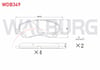 FREN BALATA ON IKAZLI MITSUBISHI LANCER VII 1.6 2003-2007/ LANCER 2.0 2007- / LANCER 1.8 2007-/ ASX 1.6 16 JANT 2010-/ ASX 1.8 4X4 16 JANT 2010-/ JEEP COMPASS 2.0 CRD 2006-/ COMPASS 2.4i 2006-