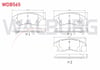 FREN BALATA ON IKAZLI OPEL ASTRA J 1.3 CDTI 15 JANT 19.00mm 2009-2016 / 1.4i 2009-2016 / 1.6i 2009-2016 /CHEVROLET CRUZE (J300) 1.6 2009-2014 /CRUZE (J305) 1.6 2011-2014/AVEO (T300) 1.2 16v 2011-2014