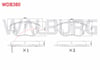 FREN BALATA ON IKAZLI OPEL CORSA D 1.3 CDTI 90 HP 2006-2014 / CORSA D 1.4 90 HP 2006-2014 / FIAT 500L 1.3 MJT 2012-/ 500L 1.4 2012-/ GEELY EMGRAND EC7 1.5 2010-2014