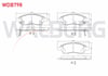 FREN BALATA ON IKAZLI TEL DELIKLI NISSAN MICRA IV (K13) 1.2 2010- / NISSAN NOTE (E12) 1.5 DCI 2013- / NISSAN NOTE (E12) 1.6i 16v 2013-