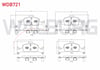 FREN BALATA ON IKAZLI (YENGEC TIP) AUDI A4 (8W2,B9) 1.4 TFSI - 2.0 TDI 2015-/ A4 QUATTRO 2.0 TDI 2015-/ A4 ALLROAD QUATTRO 3.0 TDI 2016-/ A5 1.4 TFSI 2017-/ A5 2.0 TDI 2017-/ Q5 2.0 TDI 2016-