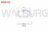 FREN BALATA ON MERCEDES 190 (W201) 2.0 1982-1993 / 2.5 1982-1993/ D 2.5 1982-1993/ BMW 3 SERISI (E30) 316 i 1982-1992/ 315 1982-1992/ 320 D 1982-1992/ 318 i 1982-1992/ 323 i 1982-1992