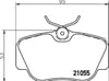 FREN BALATA ON MERCEDES 190 (W201) 2.0 1982-1993 / 2.5 1982-1993/ D 2.5 1982-1993/ BMW 3 SERISI (E30) 316 i 1982-1992/ 315 1982-1992/ 320 D 1982-1992/
