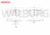 FREN BALATA ON MERCEDES E SERISI (W210) E 230 1995-2002/ (W210) E 200 1995-2002/ (W210) E 200 CDI 1995-2002/ (W210) E 270 CDI 1995-2002/ (W210) E 280 1995-2002/ (W210) E 320 CDI 1995-2002