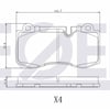 FREN BALATA ON MERCEDES S SERISI (W221) S 320 CDI 2005-2013 / MERCEDES S SERISI (W221) S 350 2005-2013 44206220 A0044206220 A0044206220 A0054207820
