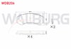 FREN BALATA ON MITSUBISHI  (V7W,V6W) 3.2 DI-D 2000-2007 / PAJERO III 2.5 TDI 2000-2007 / PAJERO III 3.5 GDI 2000-2007 / MAZDA E 2200 (SR2) 2.2 D 1984-2004