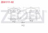 FREN BALATA ON MITSUBISHI ATTRAGE (A10_) 1.2 2014- / DAIHATSU CUORE VII 1.0 2003-2007