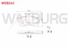 FREN BALATA ON MITSUBISHI CARISMA (DA) 1.6 1995-2006 / CARISMA (DA) 1.9 TD 1995-2006