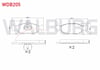 FREN BALATA ON OPEL ASTRA F 1.4i 1991-1998/ 1.6i 1991-1998/ F CLASSIC 1.4i 1998-2002/VECTRA A 1.6 1988-1995/COMBO B 1.2 1994-2001/1.4 1994-2001/CORSA B 1.2i 16v 1993-2000/1.4i 16v 1993-2000