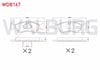 FREN BALATA ON OPEL VECTRA B 1.6i 1995-2003 / VECTRA B 1.8i 16v 1995-2003 / VECTRA B 2.0 DTI 1995-2003 / VECTRA B 1.7 TD 1995-2003 / DAEWOO ESPERO (KLEJ) 1.8i 1995-1999