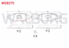 FREN BALATA ON PEUGEOT 206 (2A/C) 1.4i 16v 1998-2006 / 206 (2A/C) 1.4 HDI 1998-2006 / 206 (2A/C) 1.6i 16v 1998-2006