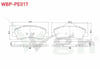 FREN BALATA ON PEUGEOT 301 1.2 VTI 2012- / CITROEN C-ELYSEE 1.2 VTI 2012-