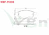 FREN BALATA ON PEUGEOT 307 1.6 2000-2007/ 307 1.6 HDI 2000-2007/ 207 1.4i 2006-2012/ 207 1.6i 16v 2006-2012/ 207 1.6 HDI 2006-2012/ CITROEN C4 1.6 2004-2009/ C4 1.6 HDI 2004-2009