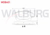 FREN BALATA ON RENAULT MEGANE II (BM0/1,CM0/1) 1.5 DCI 2002-2008 / MEGANE II 1.6i 16v 2002-2008 / SCENIC II (JM0/1) 1.5 DCI 2003-2009 / SCENIC II 1.6i 16v 2003-2009