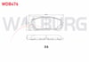 FREN BALATA ON TOYOTA COROLLA (E15_) 1.6 VVT-I 2007-2012 / AURIS (ZRE15) 1.6 VVT-I 2007-2012
