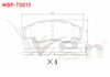 FREN BALATA ON TOYOTA HI-LUX PICK UP 2.5 D 2005-2011 / HI-LUX PICK UP 2.5 D-4D 2005-2011 / HI-LUX PICK UP 3.0 D-4D 2005-2011