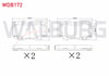 FREN BALATA ON TOYOTA HI-LUX PICK UP 2.5 D 2005-2011 / HI-LUX PICK UP 2.5 D-4D 2005-2011 / HI-LUX PICK UP 3.0 D-4D 2005-2011