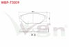 FREN BALATA ON TOYOTA HI-LUX PICK UP (TGN1_, GGN2_, GGN1_, KUN2_, KUN1_) 2.5 D-4D 4X2 15.60mm 2005-