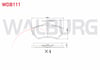 FREN BALATA ON VOLKSWAGEN POLO CLASSIC (6KV2) 1.6 1995-2001 / GOLF II (19E,1G1) 1.8 GTI 1983-1992 / AUDI 80 (89,89Q,8A,B3) 1.8 S 1986-1991/80 (89,89Q,8A,B3) 1.6 TD 1986-1991