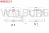 FREN BALATA ON VOLKSWAGEN TRANSPORTER IV (70XB,70XC,7DB,7DW) 1.9 D 1990-2003 / TRANSPORTER IV (70XB,70XC,7DB,7DW) 2.4 D 1990-2003