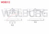 FREN BALATA ON VOLVO C70 I 2.0 1998-2005/ S60 I 2.0 T5 2000-2010/ S80 I 3.0 T6 1998-2006/ V70 I 2.0 T 1997-2000/ V70 II 2.0 T 2000-2007/ S 80 I 2.0 T 1998-2006/ S60 I 2.0 T 2000-2010