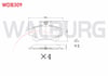 FREN BALATA ON VOLVO S40 I 1.6i 16v 1995-2003/ 1.8i 16v 1995-2003/ 1.9 TD 1995-2003/ MITSUBISHI CARISMA 1.9 DID 1995-2006/ COLT VI 1.3 15 JANT 2002-2012/ COLT VI 1.5 15 JANT 2002-2012