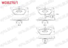 FREN BALATA ON VW GOLF IV 1.4i 16v 1997-2005/ GOLF IV 1.6i 16v 1997-2005/ CADDY II 1.9 TDI 1995-2004/ CADDY II 1.9 SDI 1995-2004/ LEON 1.9 TDI 1999-2006/ IBIZA IV 1.4 TDI 2002-2009/ A1 1.4 TFSI 2010-