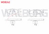 FREN BALATA ON VW POLO 1.4 1994-1999/ 1.4 TDI 1994-1999/ GOLF III 1.4i 1991-1999/ GOLF III 1.6i 1991-1999/ POLO 1.4 1999-2001/ POLO 1.4 TDI 1999-2001/ POLO CLASSIC 1.4 1995-2001
