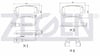 FREN BALATASI ARKA FISLI T5 1.9 TDI 2003-2011/ T5 2.5 TDI 2003-2011 7H0698451A 7H0698451B 7H0698451C 7H0698451D