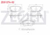 FREN BALATASI ARKA IKAZLI KIA SORENTO II 2.0 2.2 CRDI 2009-2015 / HYUNDAI SANTA FE II 2.0 2.2 CRDI 2006-2012 / SANTA FE III 2.0 2012- / GENESIS 2008-2014 / SSANGYONG MUSSO GRAND 2.2 2018-
