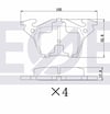 FREN BALATASI ARKA MERCEDES VITO (638) 110 CDI 1997-2003 / VITO (638) 108 CDI 1997-2003 A0034200220
