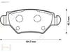 FREN BALATASI ARKA OPEL ASTRA G 1.4, 1.6 16V (98-05) 1605039-1605961