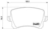 FREN BALATASI ARKA TİGUAN-PASSAT-CADDY-A6-Q3 06> GDB1763 / FDB4058 3C0698451F 5N0698451 2448301