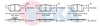 FREN BALATASI IKAZLI ON OPEL ASTRA K 1.6 CDTI 15 JANT 19.80MM 2015-