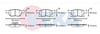 FREN BALATASI IKAZLI ON OPEL ASTRA K 1.6 CDTI 15 JANT 19.80MM 2015-