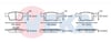 FREN BALATASI IKAZLI ON OPEL ASTRA K 1.6 CDTI 16 JANT 19.50MM 2015-