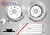 FREN DISKI ARKA DUZ OPEL VECTRA B 1.6i 4 BIJON 269,7X9,9X57X69,2 1995-2003 - 569209