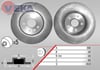 FREN DISKI ON HAVALI OPEL MOKKA 1.6 CDTI 5 BIJON 300X26X60X45,5 2012-13502059