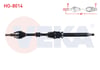 KOMPLE AKS SAG ON HONDA CIVIC X (FC) 1.5 RS A-T UZUNLUK 607 mm 2016-