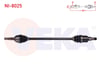 KOMPLE AKS SAG ON NISSAN MICRA IV (K13) 1.2 DIG A-T UZUNLUK 859 mm 2010-