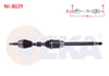 KOMPLE AKS SAG ON NISSAN QASHQAI (J11) 1.6 DCI M-T UZUNLUK 972 mm 2014-