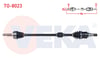 KOMPLE AKS SAG ON TOYOTA YARIS (P9) 1.0 VVT-I M-T UZUNLUK 884mm 2006-2010